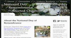 Desktop Screenshot of abortionmemorials.com